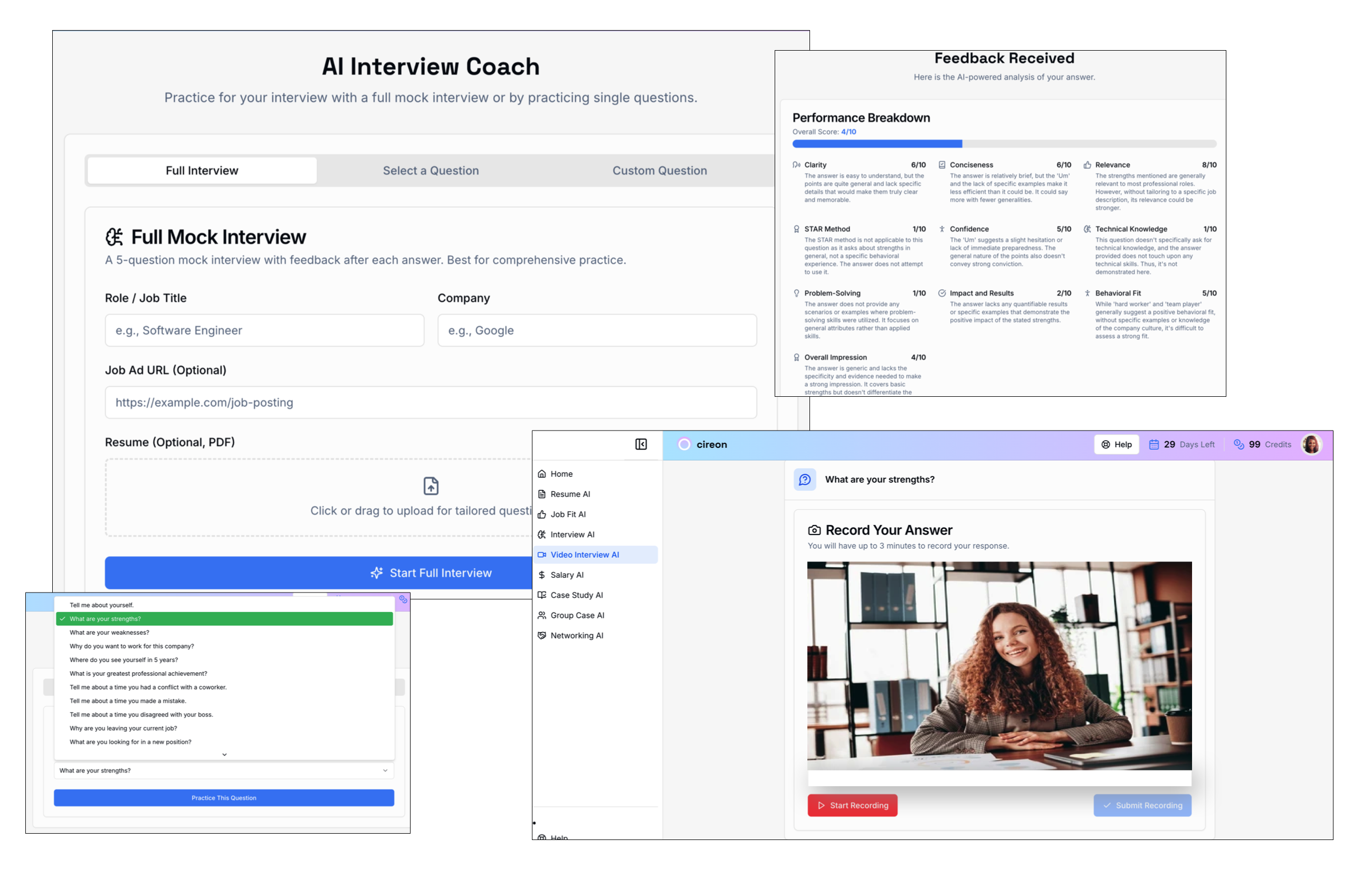 A person looking at a screen with job listings.