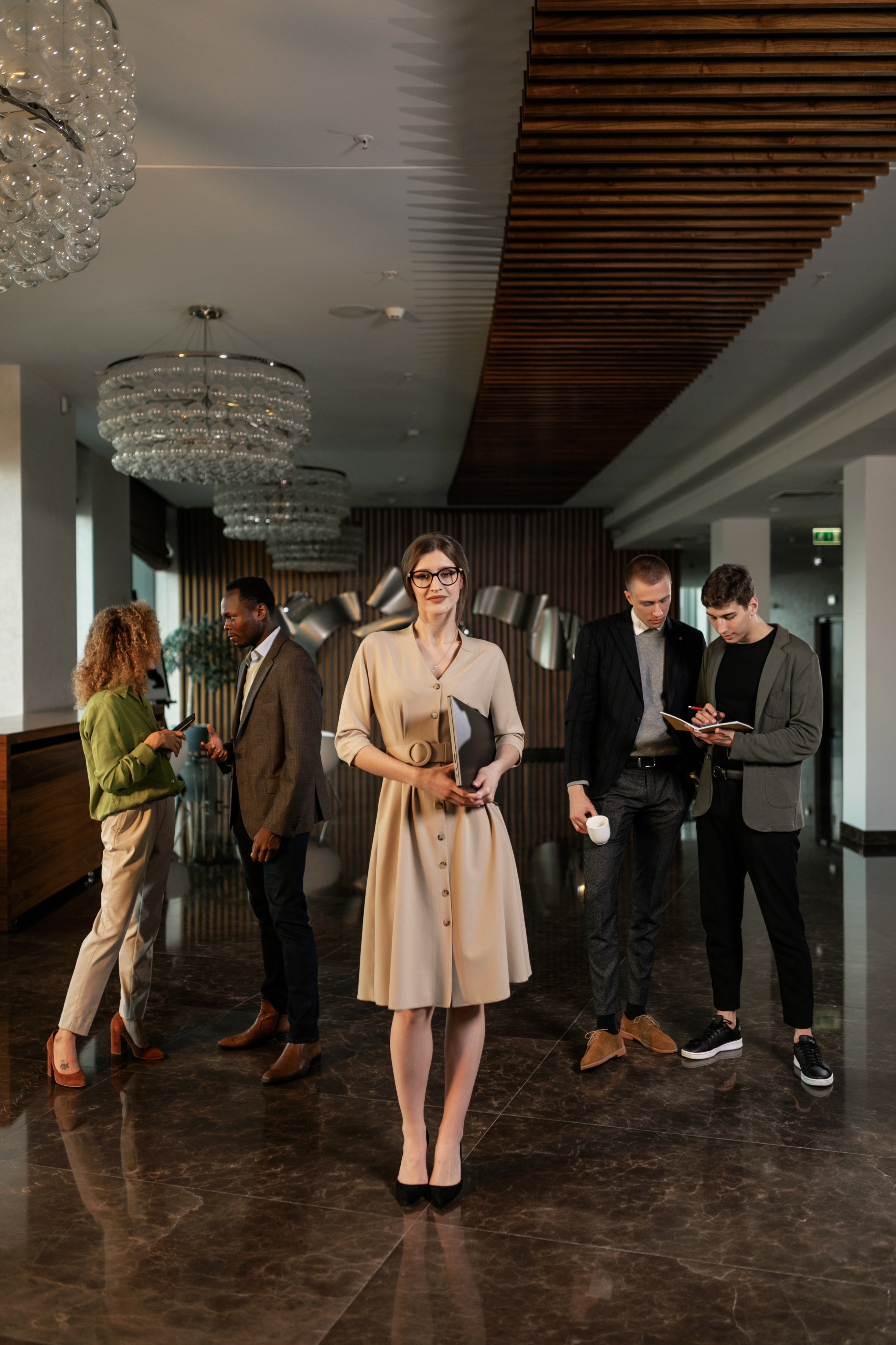 An experienced professional confidently planning their next career move.